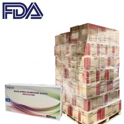 BLACK NITRILE EXAMINATION GLOVE ONE PALLET
